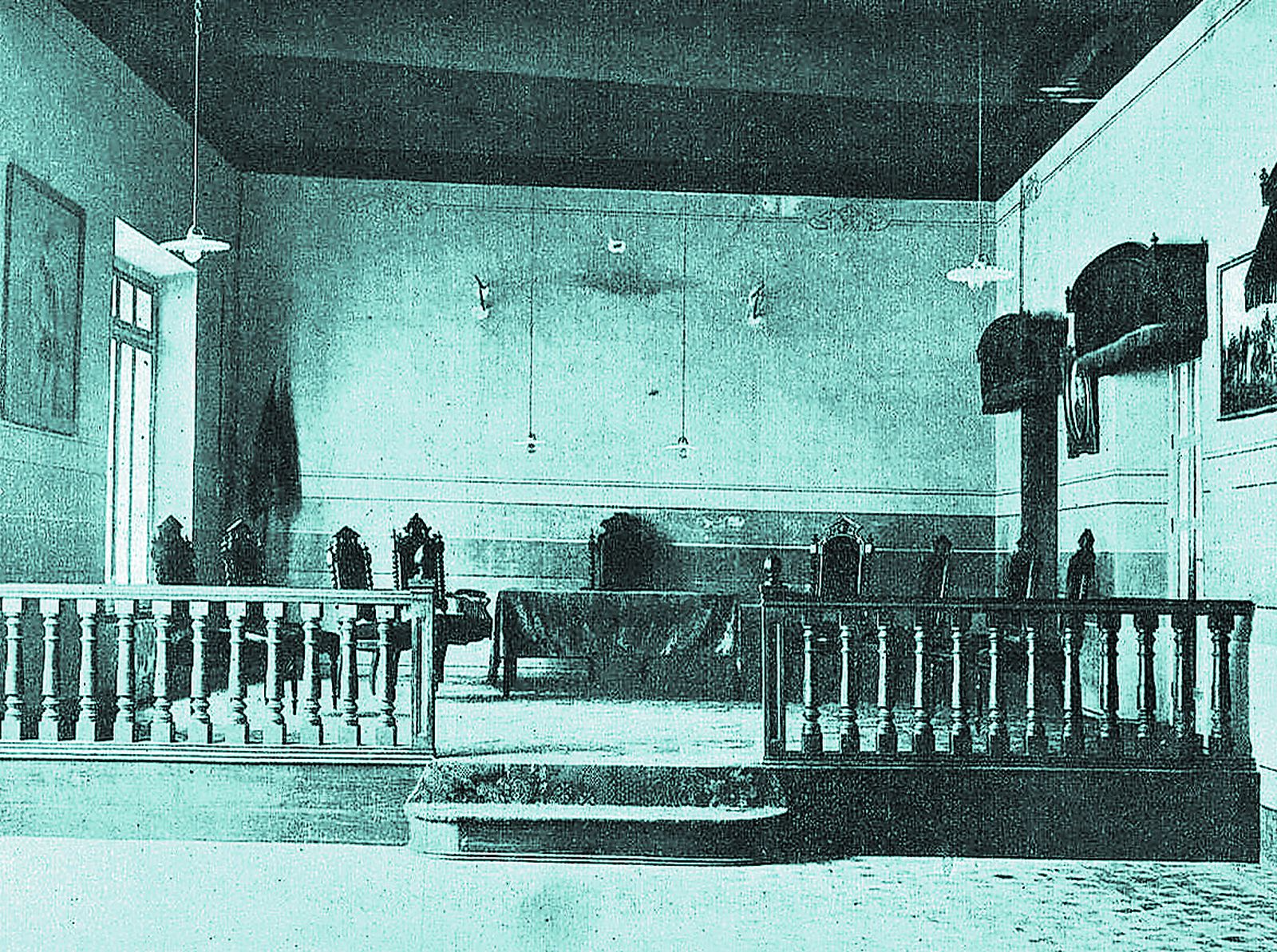 El salón de plenos en el que se efectuaron las declaraciones del médico José Gómez.