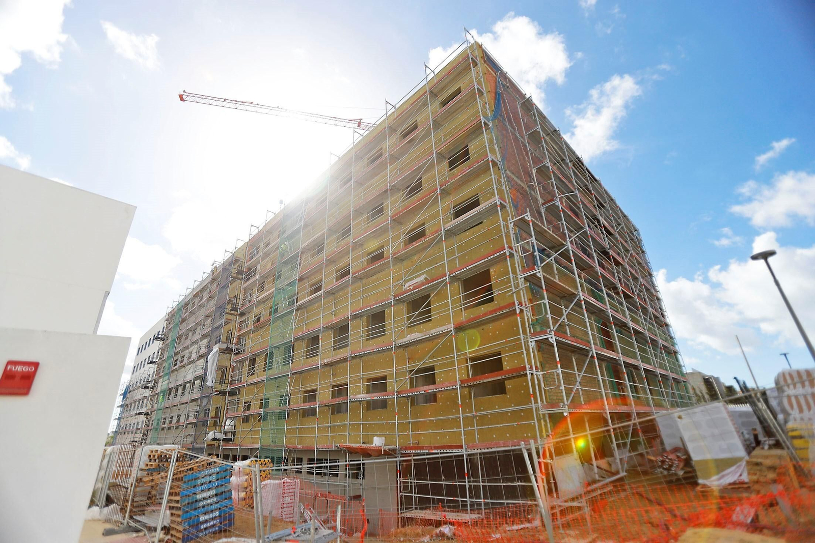 Imágenes de las obras de la residencia de estudiantes de Huelva