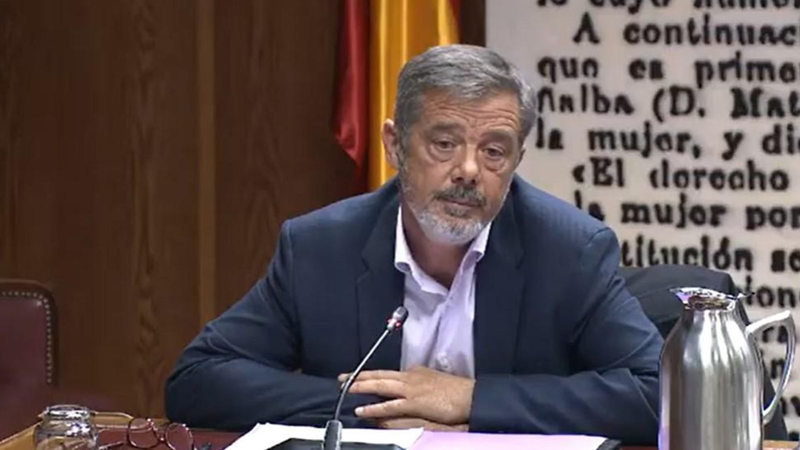 Antonio Fernández Menéndez, directivo de Obras Públicas y Regadíos, durante su comparecencia en el Senado por la trama Koldo Antonio Fernández Menéndez, directivo de Obras Públicas y Regadíos, durante su comparecencia en el Senado por la trama Koldo