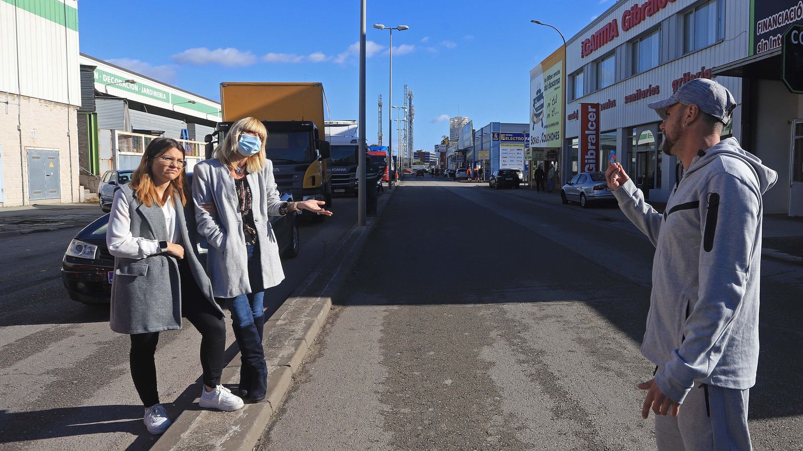 Fotos de los piquetes en el polígono de Palmones
