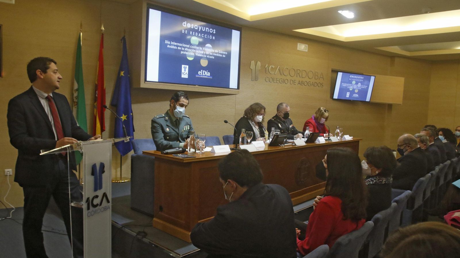 El alcalde de Córdoba, José María Bellido, durante su intervención.