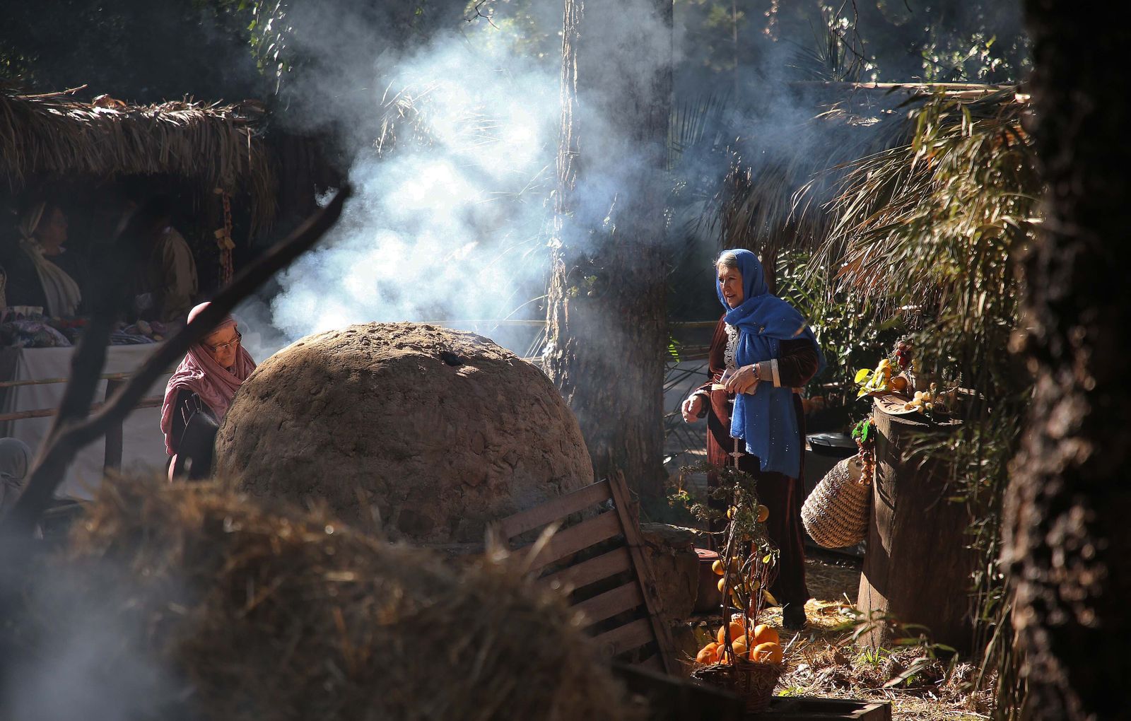 La inauguración del Belén Viviente de Pelayo, en imágenes