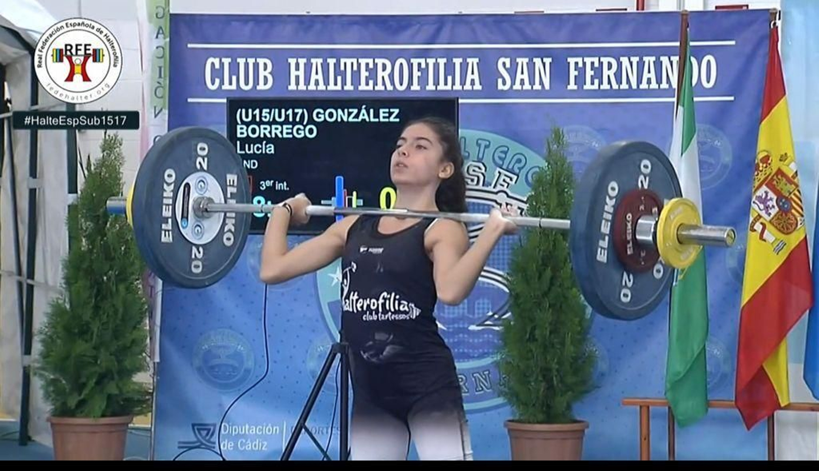 Lucía González, durante su participación en un reciente campeonato.