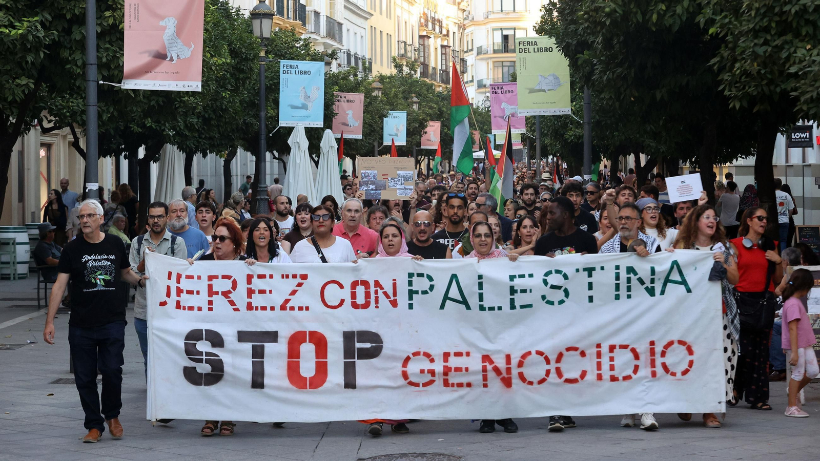 Cacerolada en Jerez para exigir la liberación de la flotilla de Gaza