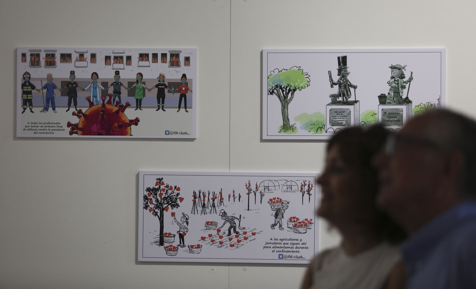 Exposición de viñetas de Miki y Duarte (fotos)