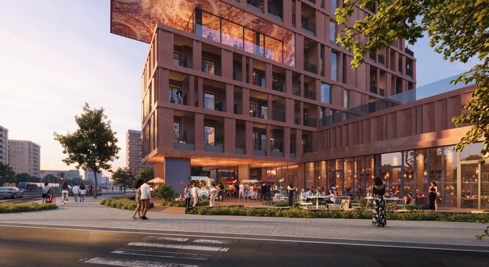 Recreación virtual del hotel que Kategora construirá en la parcela del colegio de las Carmelitas de Sevilla