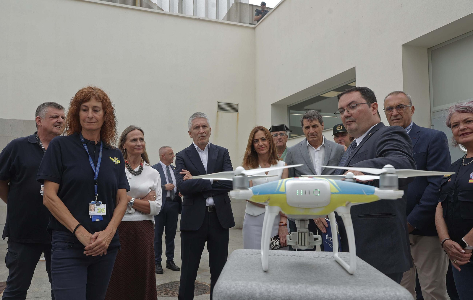 Fotos de la visita de Grande - Marlaska al dispositivo de la OPE en el Puerto de Tarifa