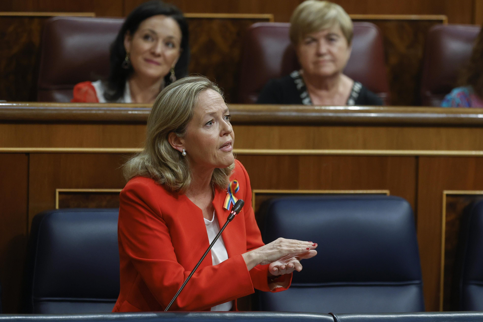 Nadia Calviño, este miércoles en el Congreso de los Diputados