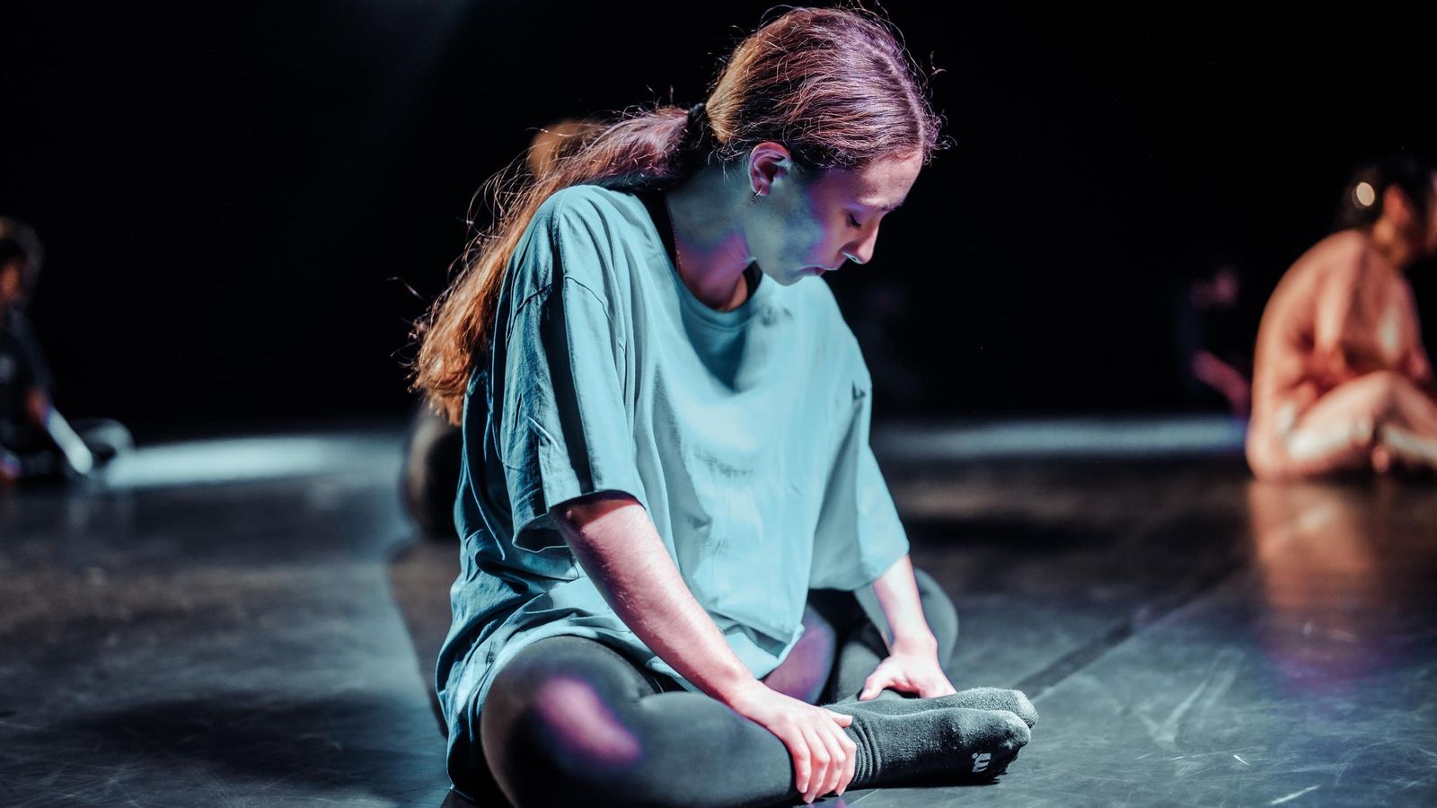 Eva Moreno, en una formación de danza contemporánea.