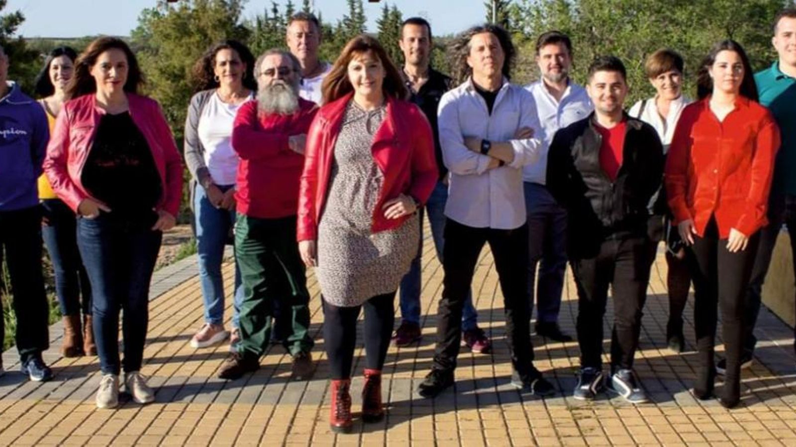 La candidatura de Avanza Marinaleda-Matarredonda con todos sus integrantes.
