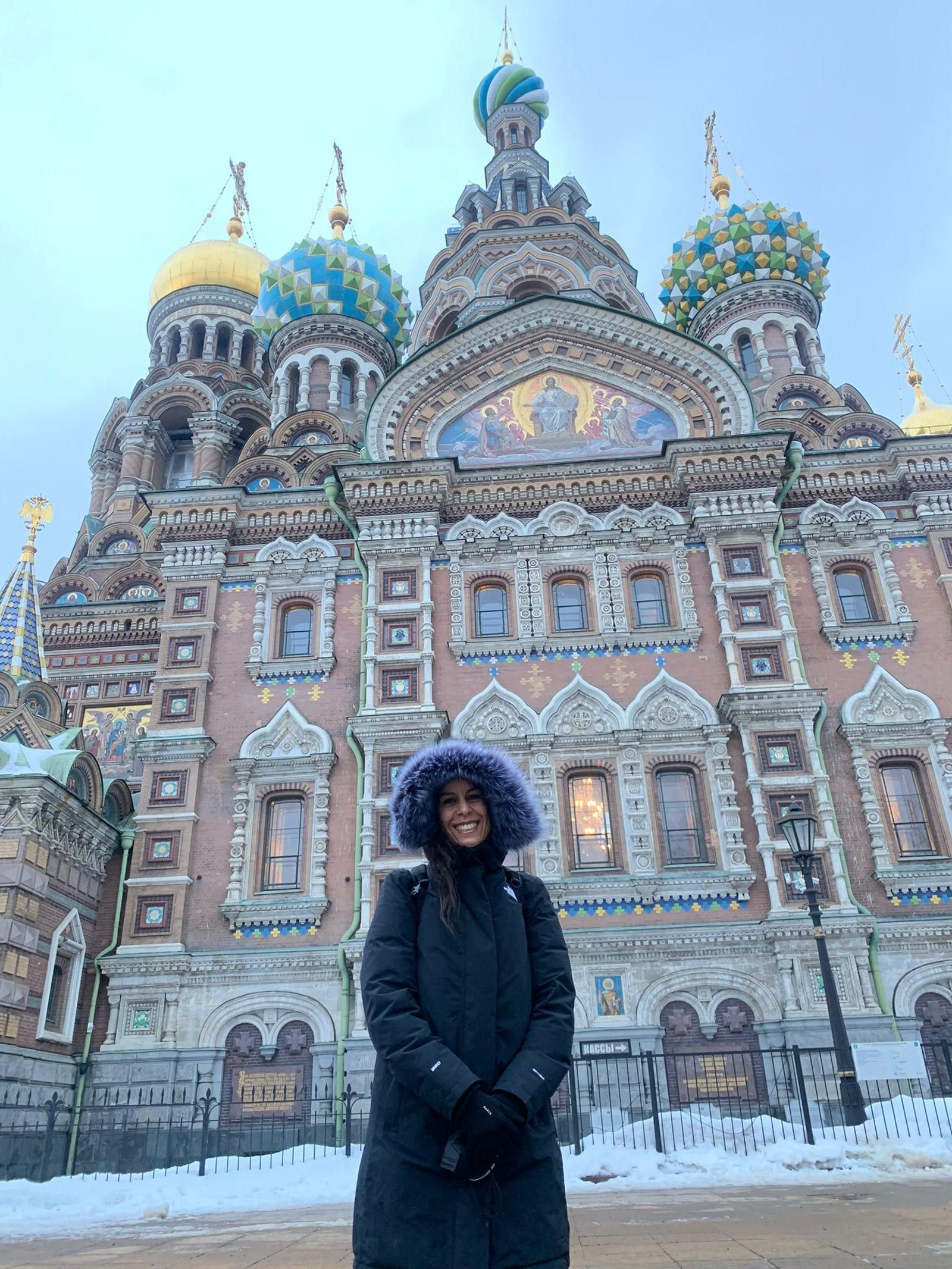 Paz Sabater, durante su estancia en San Petersburgo