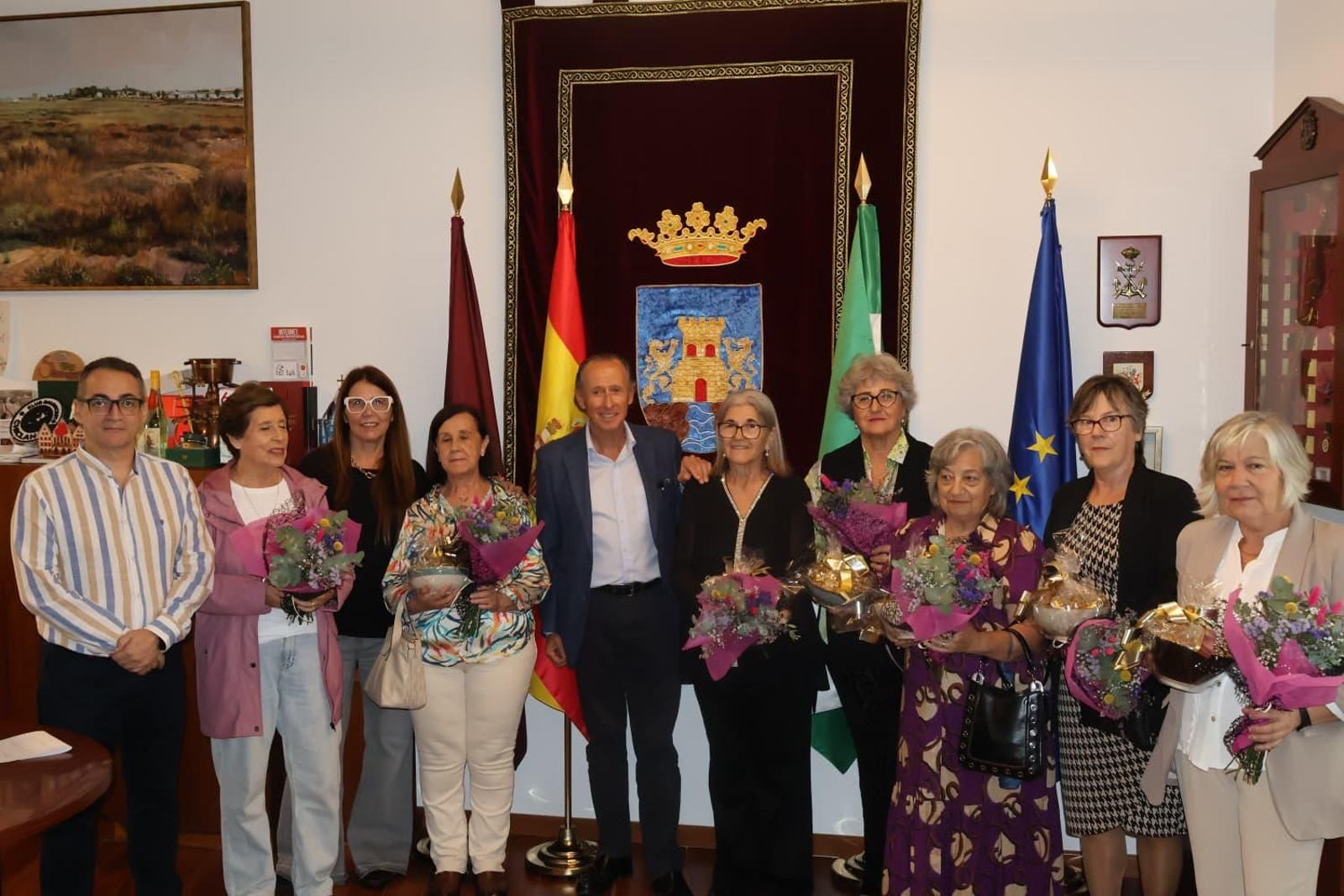 Un momento de este acto, que tuvo lugar en Alcaldía.