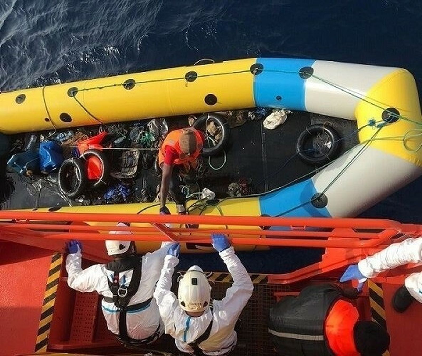 Uno de los rescates efectuados por Salvamento Marítimo