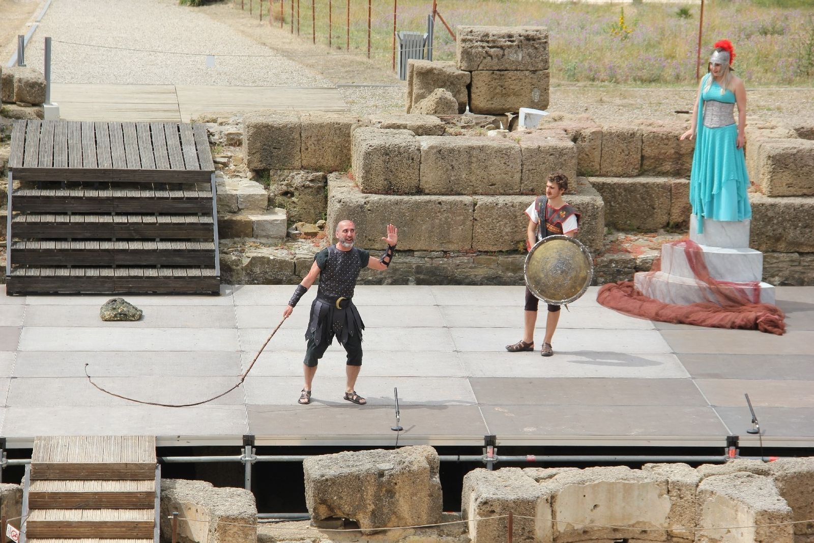 Una representación de una obra del pasado año.