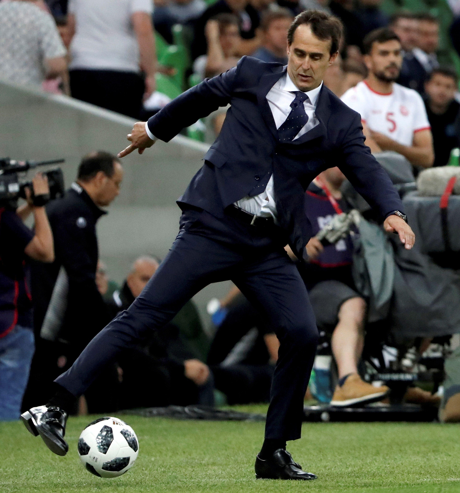 Las imágenes del España-Túnez