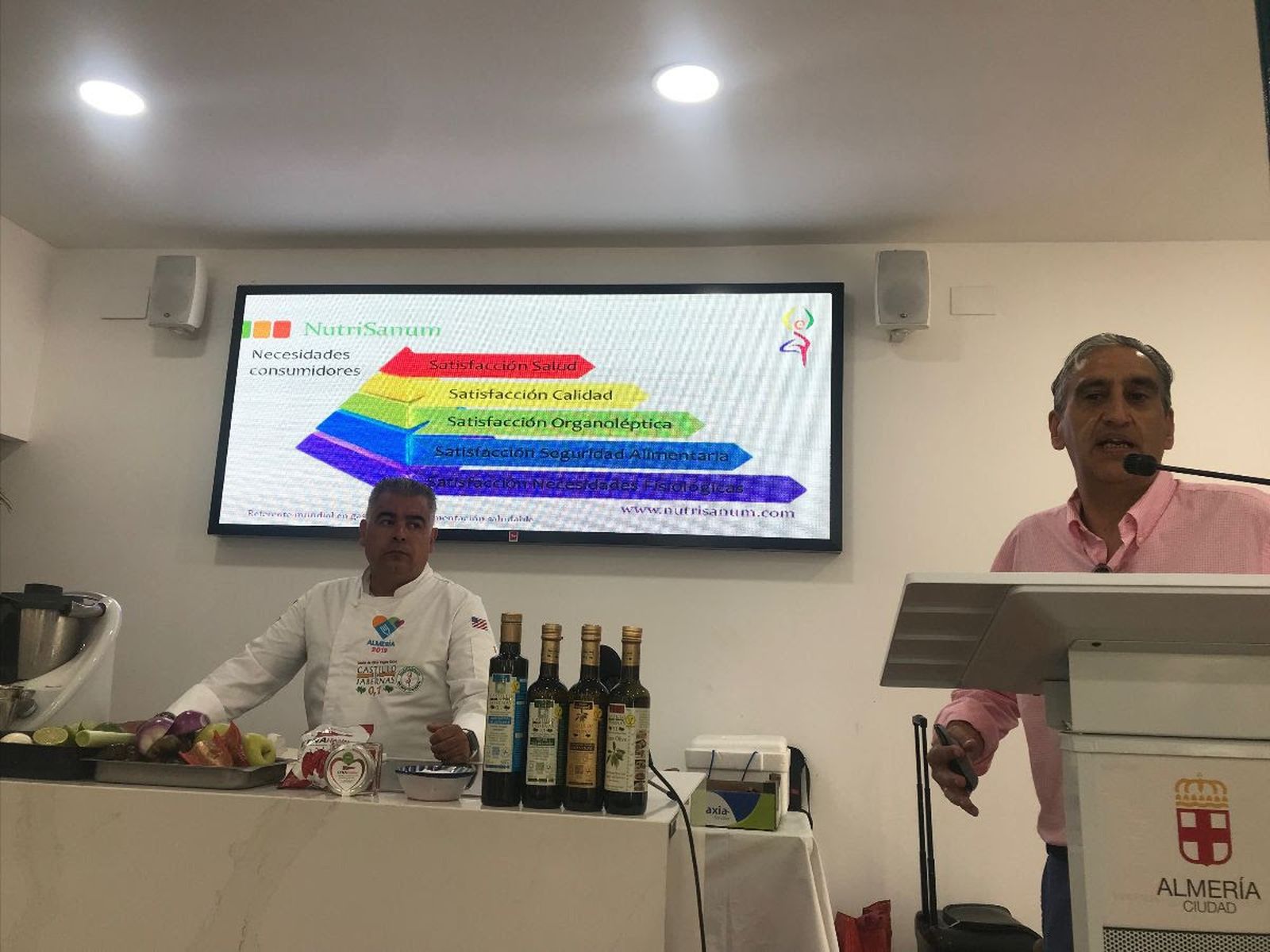 El chef Antonio Puertas en la sede de Almería 2019.