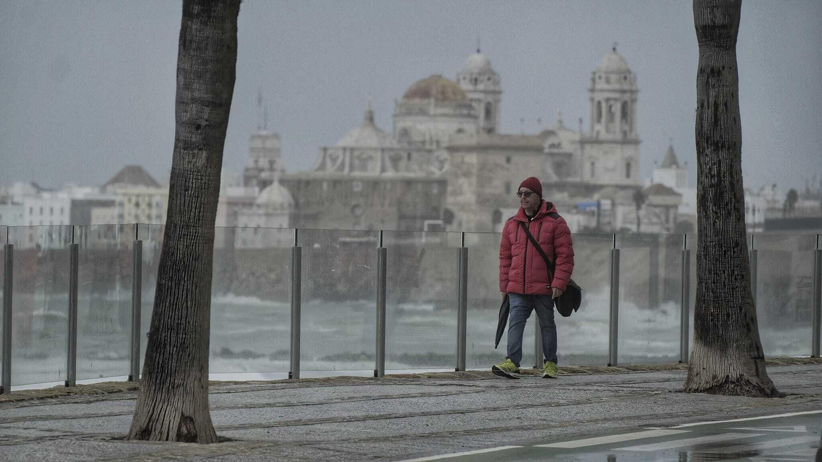 Imagen de Santa María del Mar en un día de temporal del pasado diciembre.