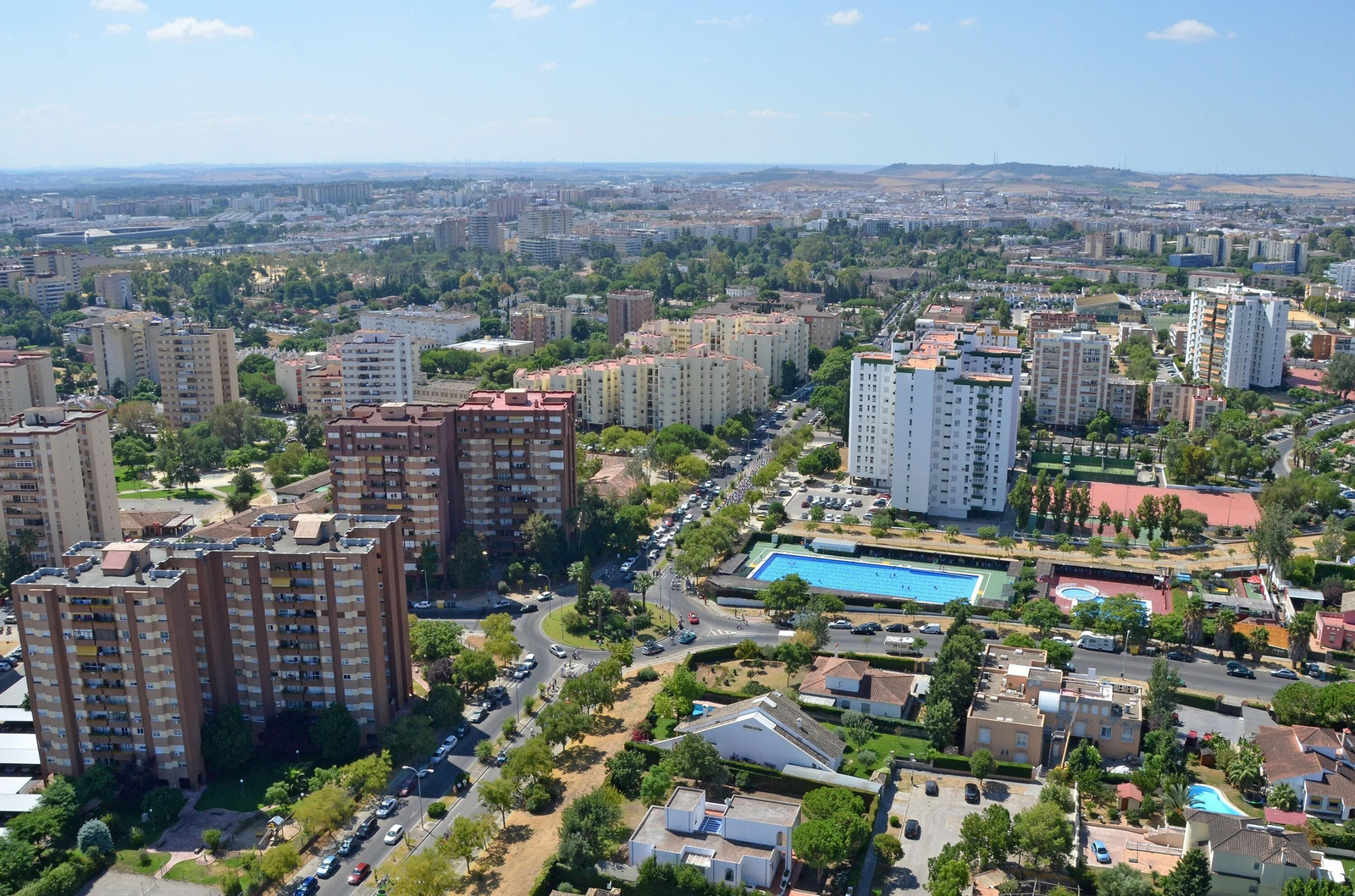 Imagen aérea de archivo de Jerez