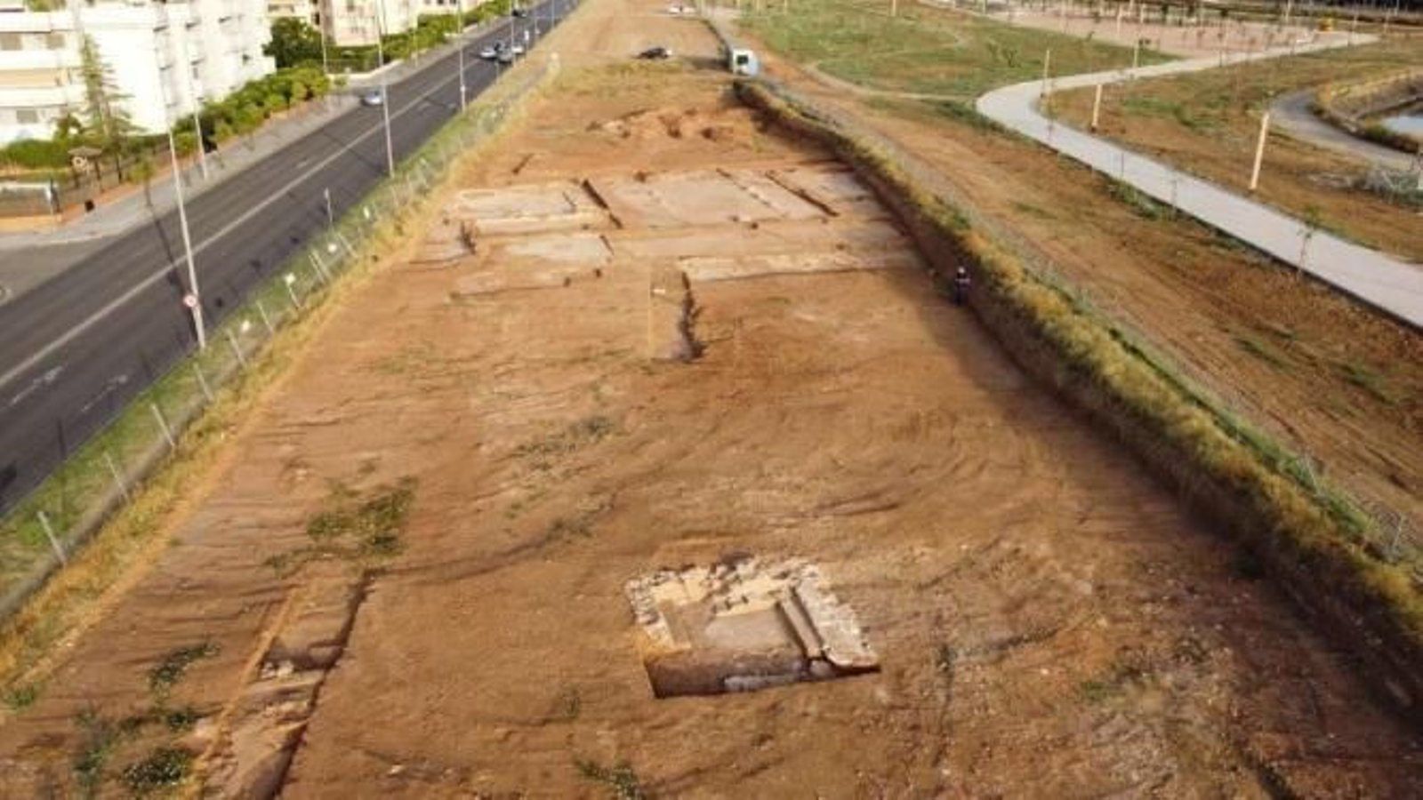 Los restos aparecidos en la Ronda Norte de Córdoba
