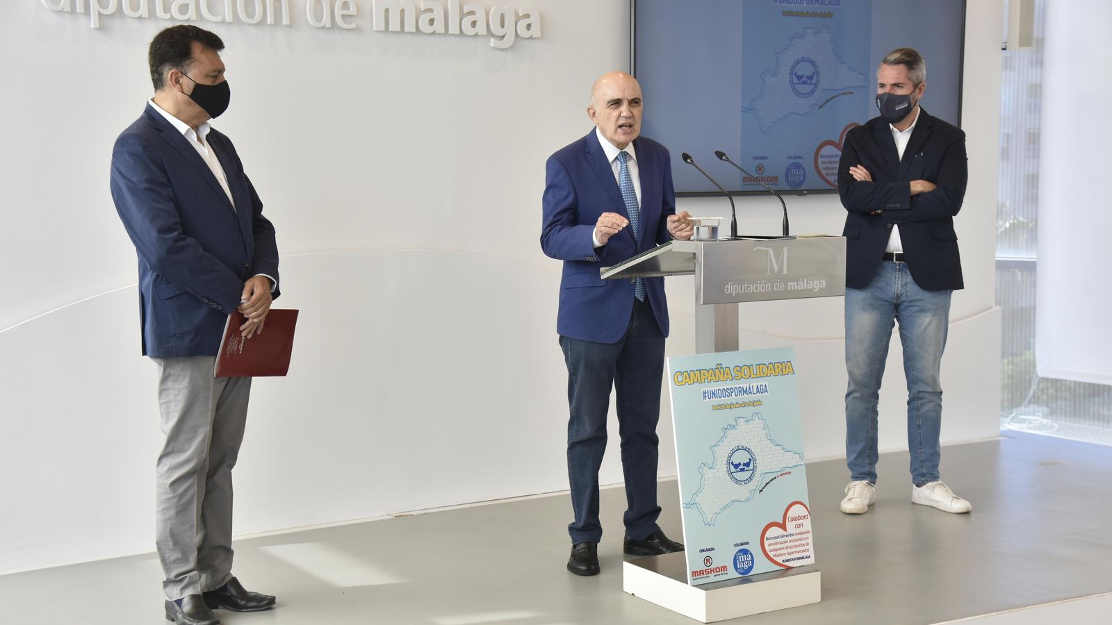 El presidente de Bancosol, Diego Vázquez, en la rueda de prensa. El presidente de Bancosol, Diego Vázquez, en la rueda de prensa.