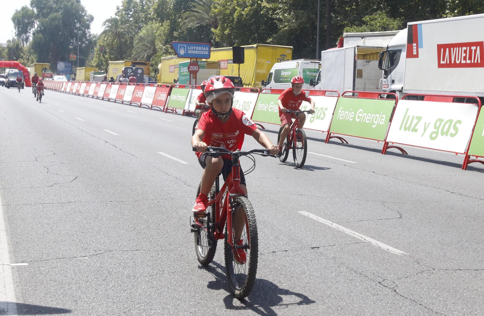 Las imágenes de los niños compitiendo en la Vuelta Ciclista Júnior Las imágenes de los niños compitiendo en la Vuelta Ciclista Júnior