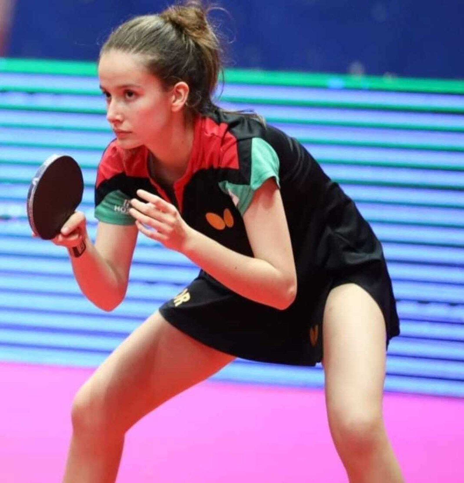 Patrícia Santos durante un partido.