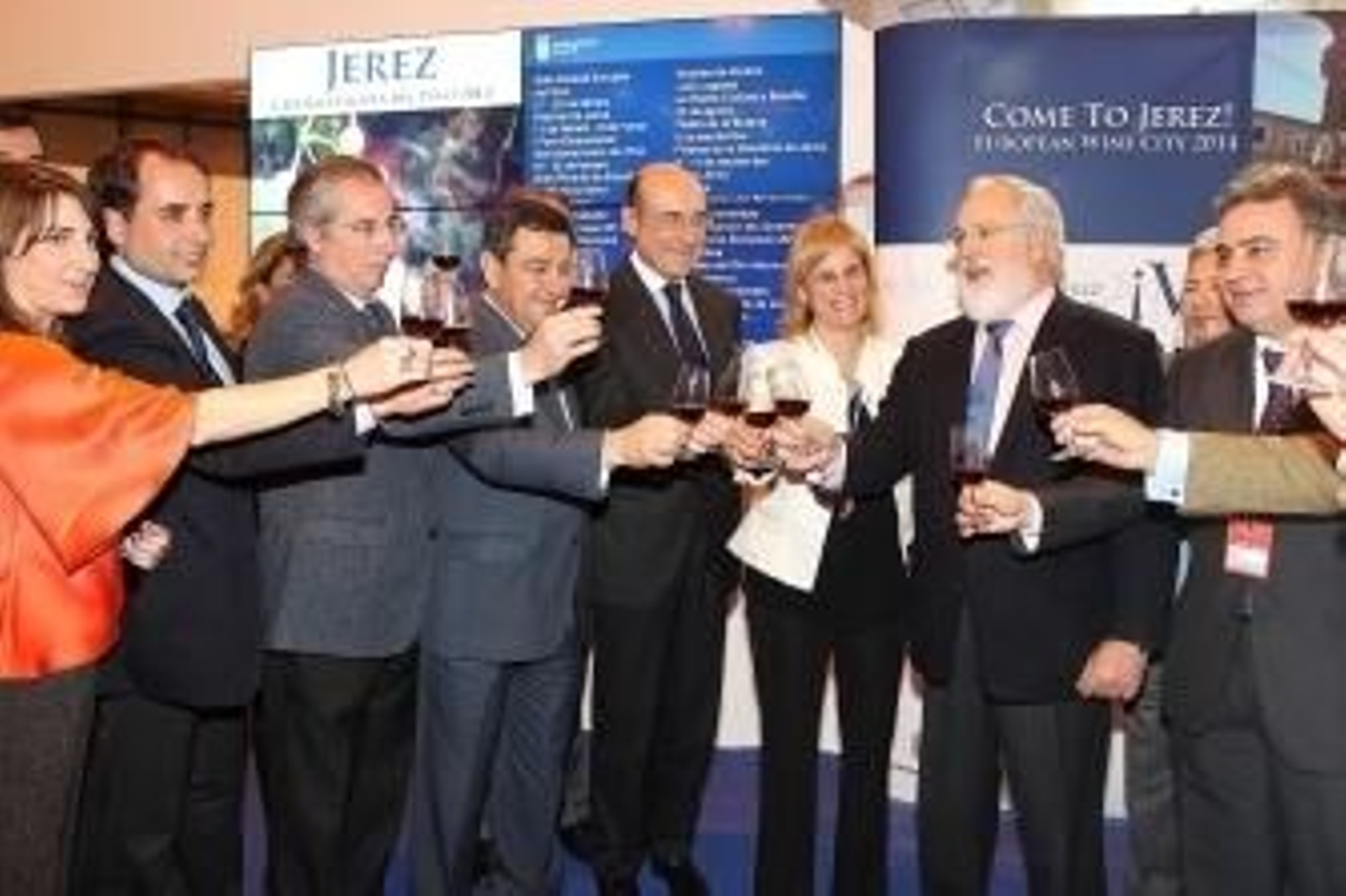La comitiva celebra ayer en Ifema la presentación de Jerez.