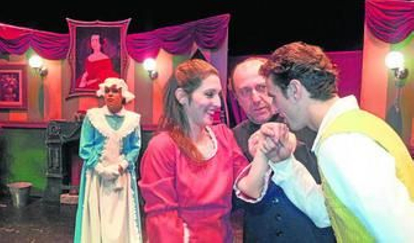 Una escena de 'El avaro', la obra con la que Pata Teatro celebra sus tres lutros de oficio sobre las tablas.