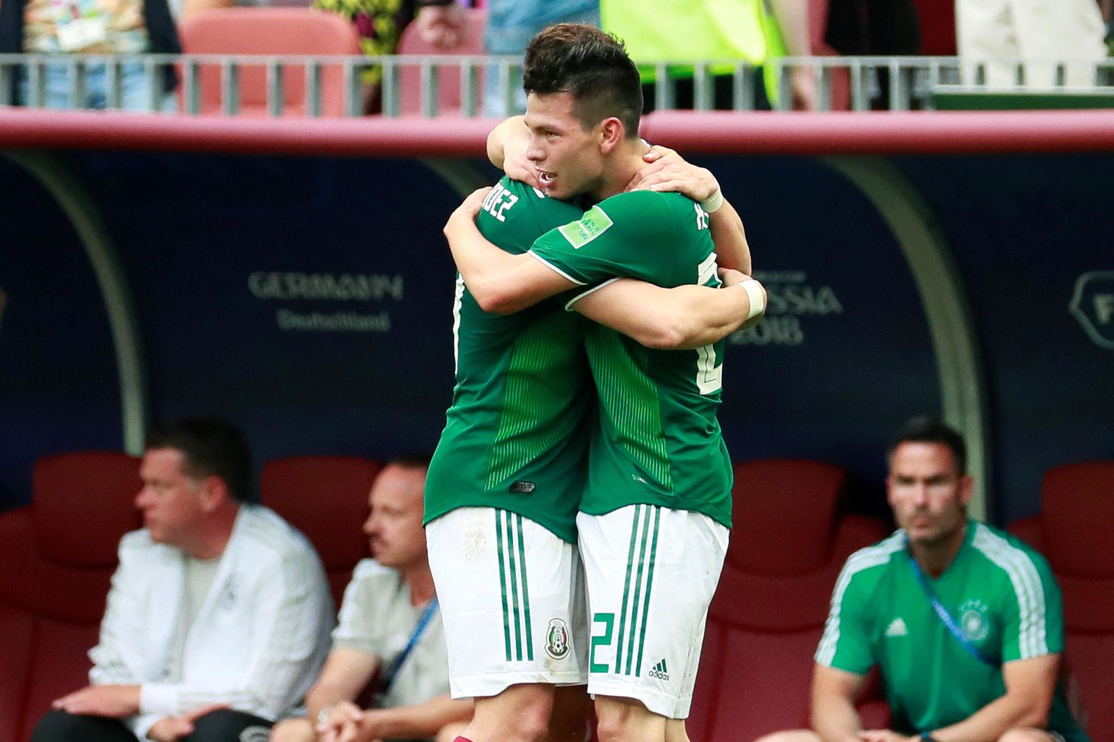 Las imágenes del Alemania-México