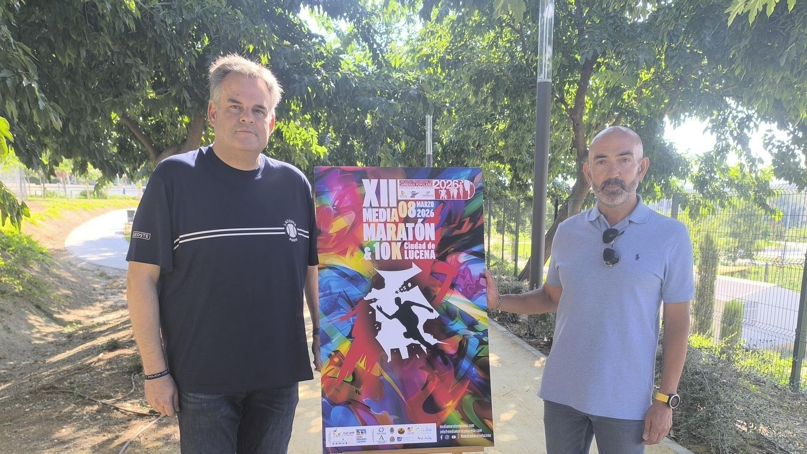 Ángel Novillo y Pedro Díaz, durante la presentación.