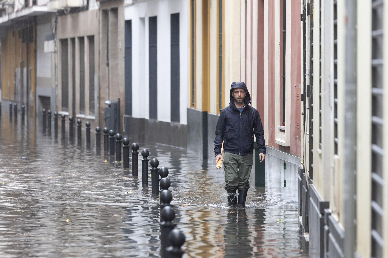 El centro de Sevilla anegado, todas las fotos.