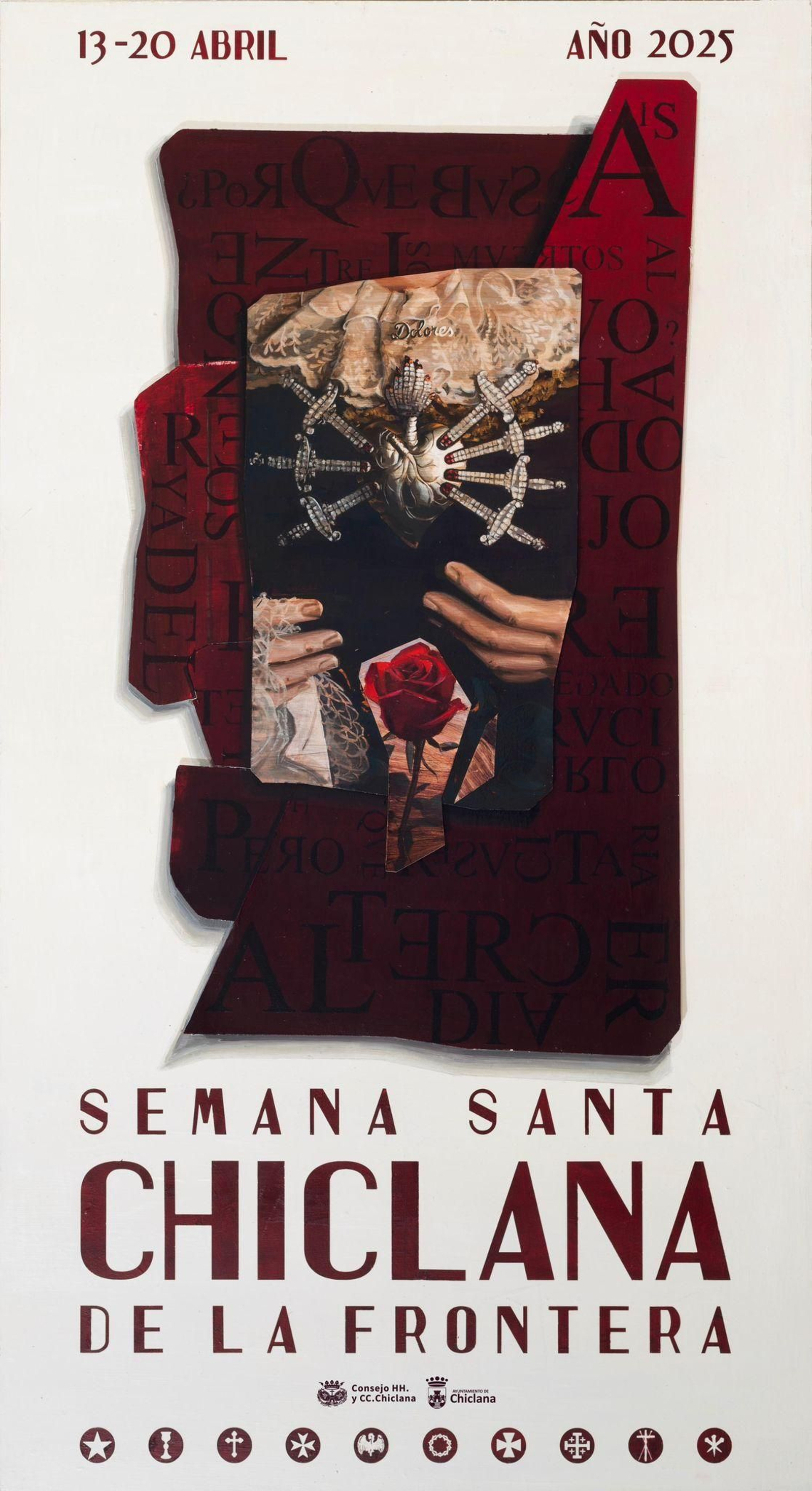 Cartel de la Semana Santa de Chiclana 2025.