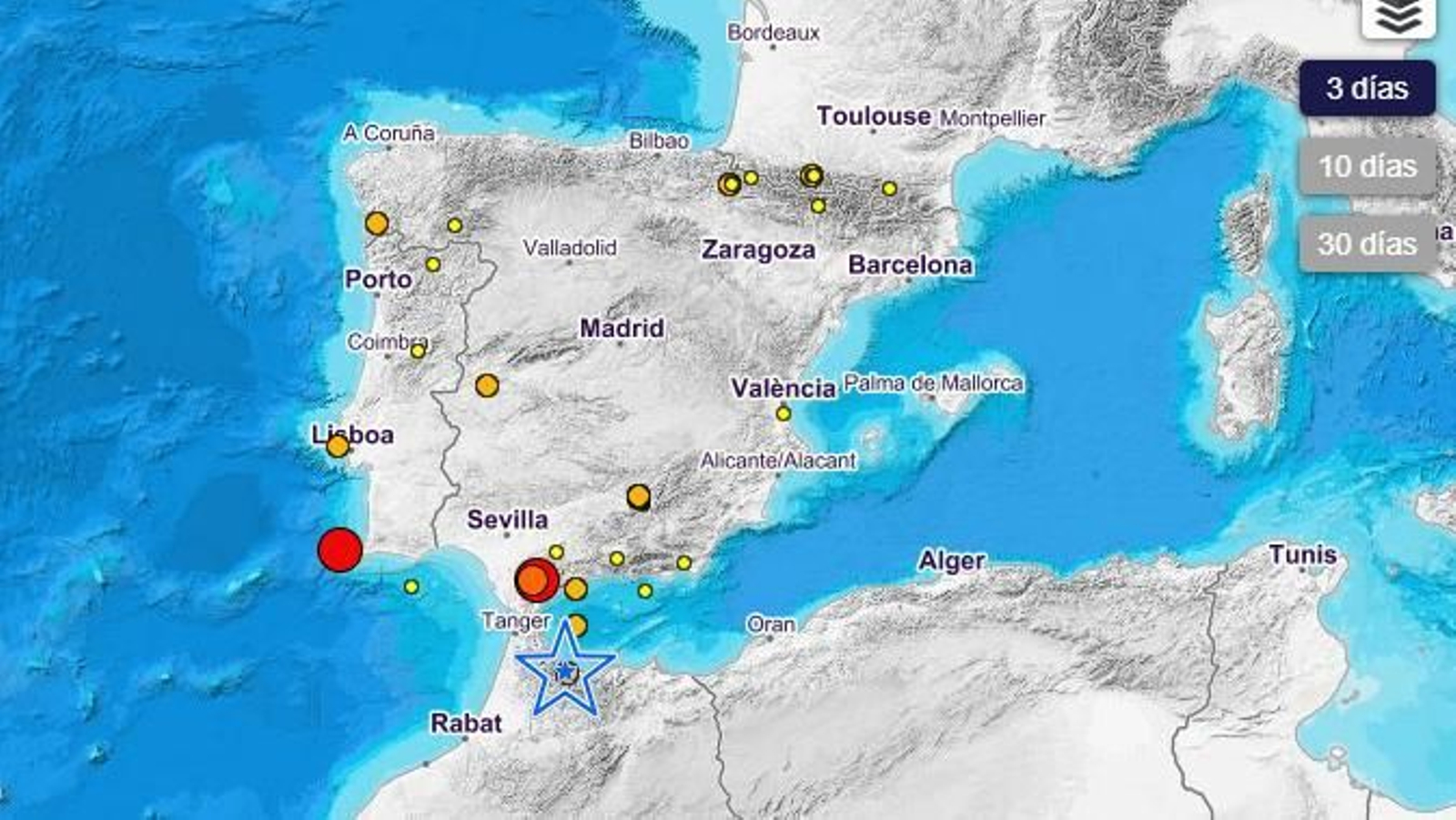 El terremoto tiene como epicentro Ubrique pero ha afectado a varias provincias