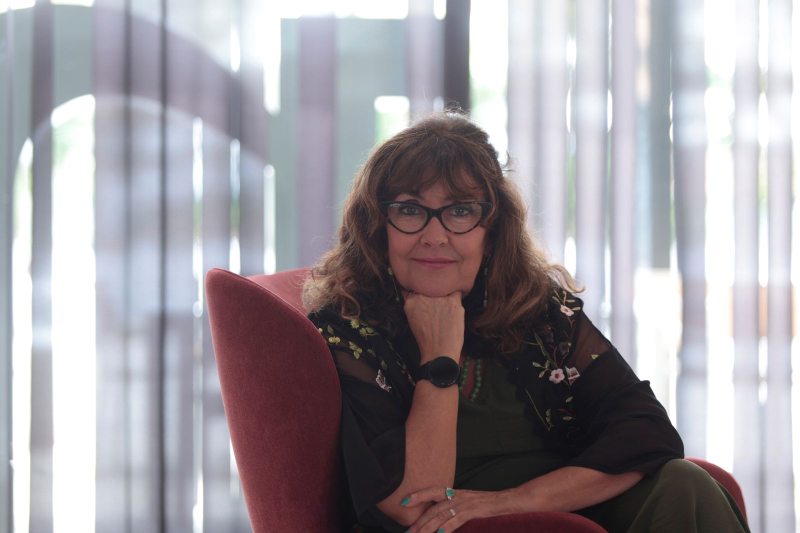 La escritora Yolanda Guerrero en su última visita a Sevilla.