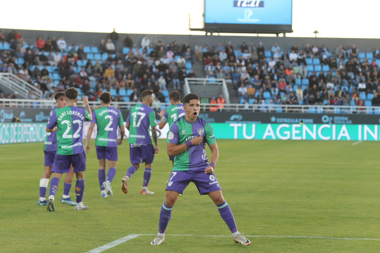 Haitam celebra el gol. Haitam celebra el gol.