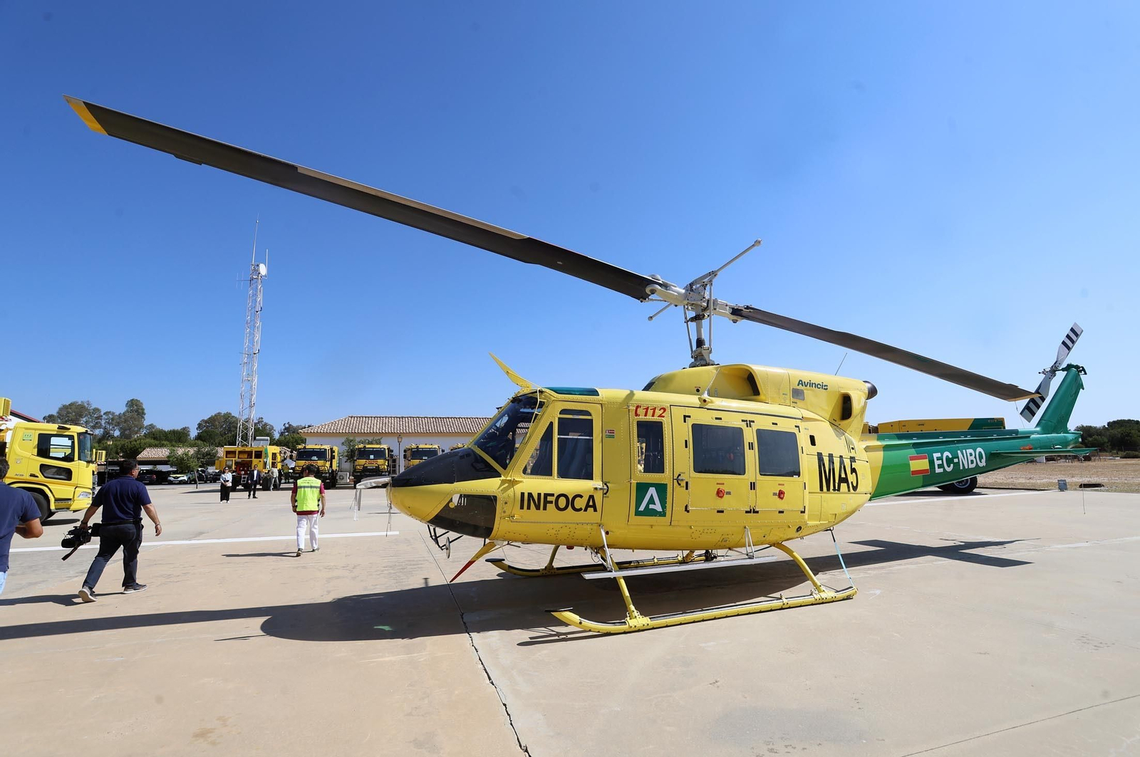 Imágenes de la presentación del Plan Infoca 2024 de prevención de incendios forestales