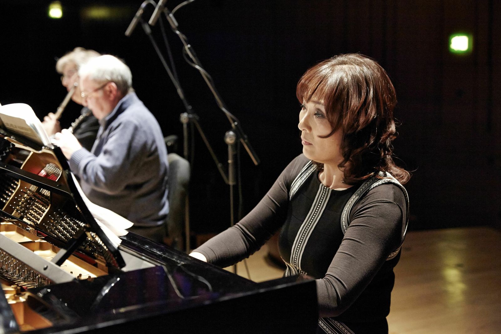 Reiko Fujisawa, durante un concierto