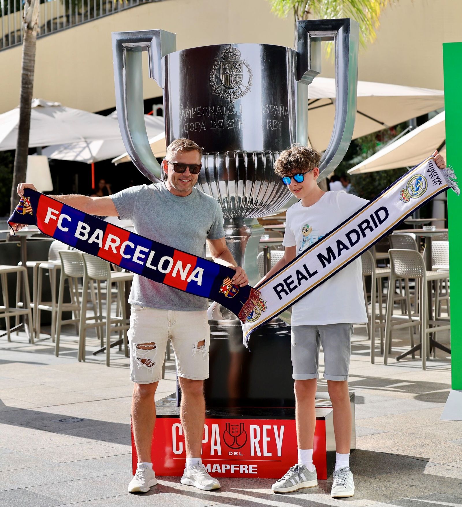 La fotos del día antes de la final de Copa Barcelona - Real Madrid