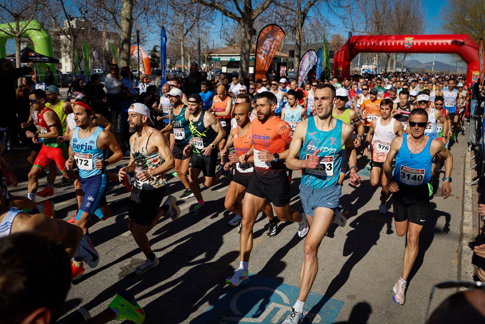 Encuéntrate en el inicio en Albolote del Gran Premio de Fondo de la Diputación