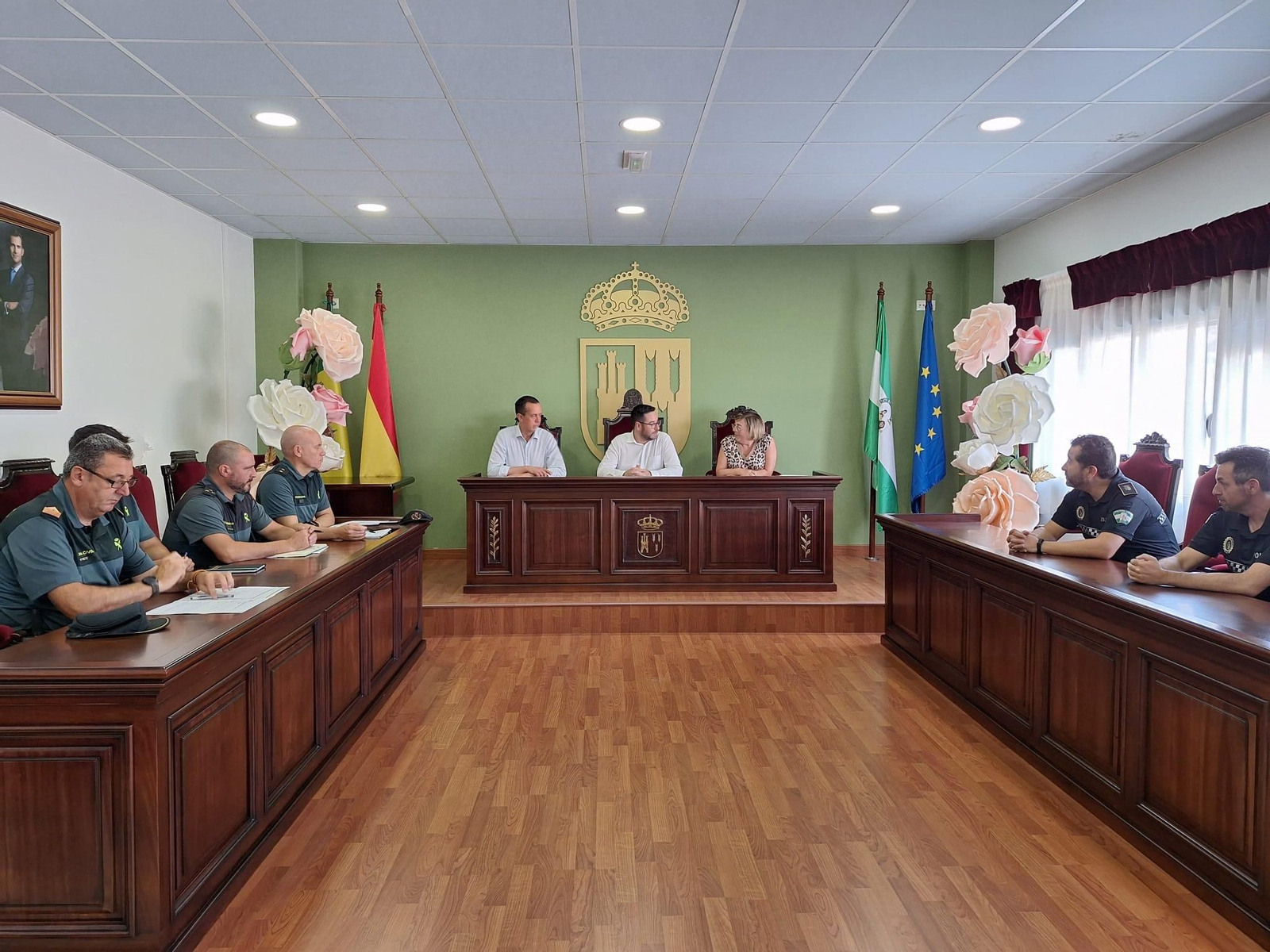 Junta Local de Seguridad en el Ayuntamiento de Tabernas.