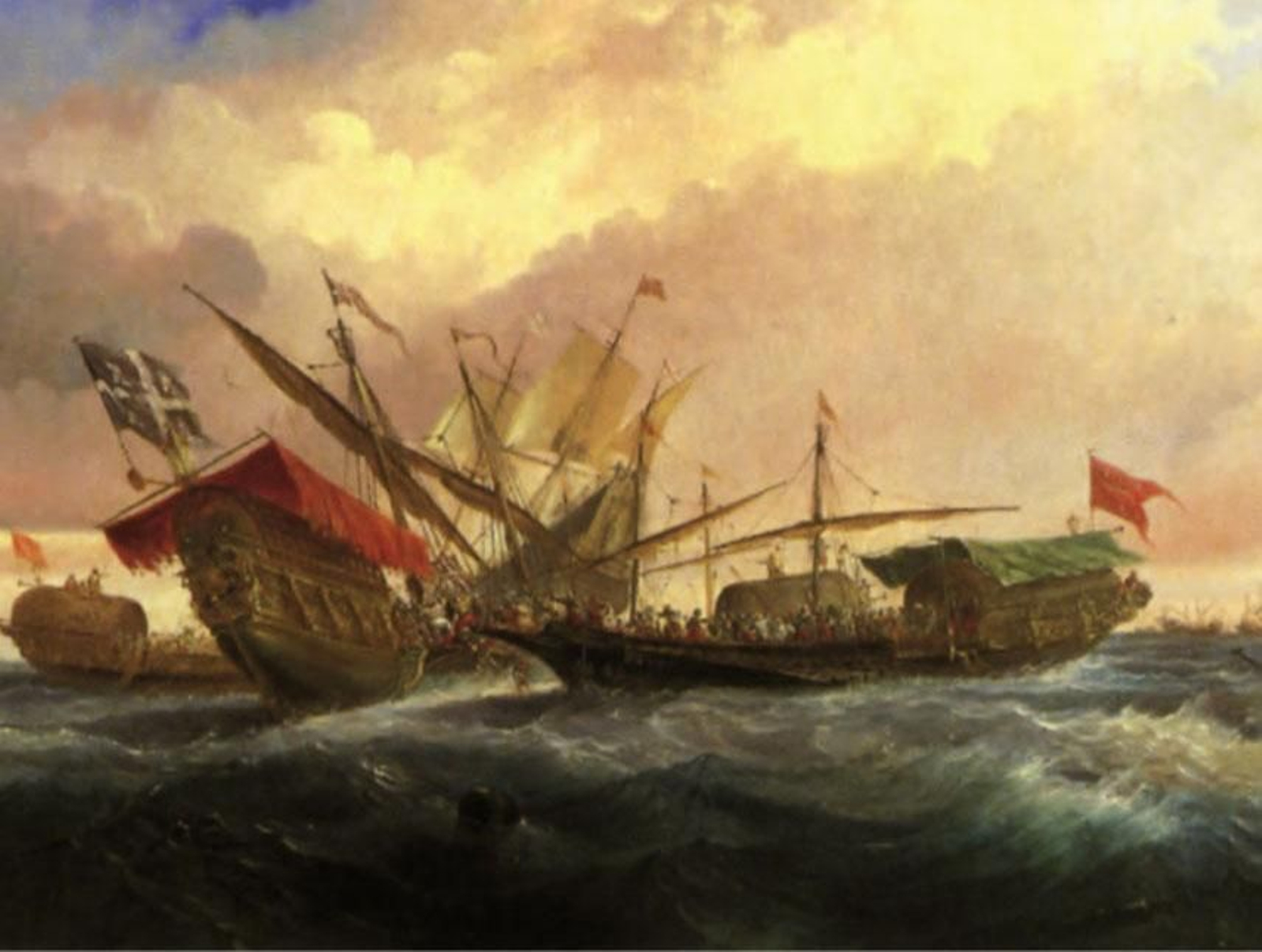 Combate naval entre las flotas castellana y meriní en aguas del Estrecho.