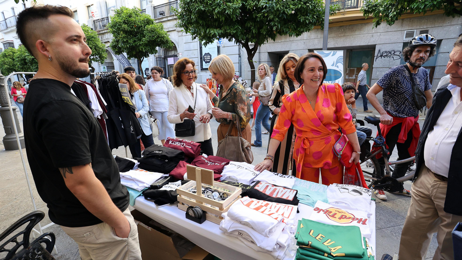 El centro de Jerez lleno este sábado