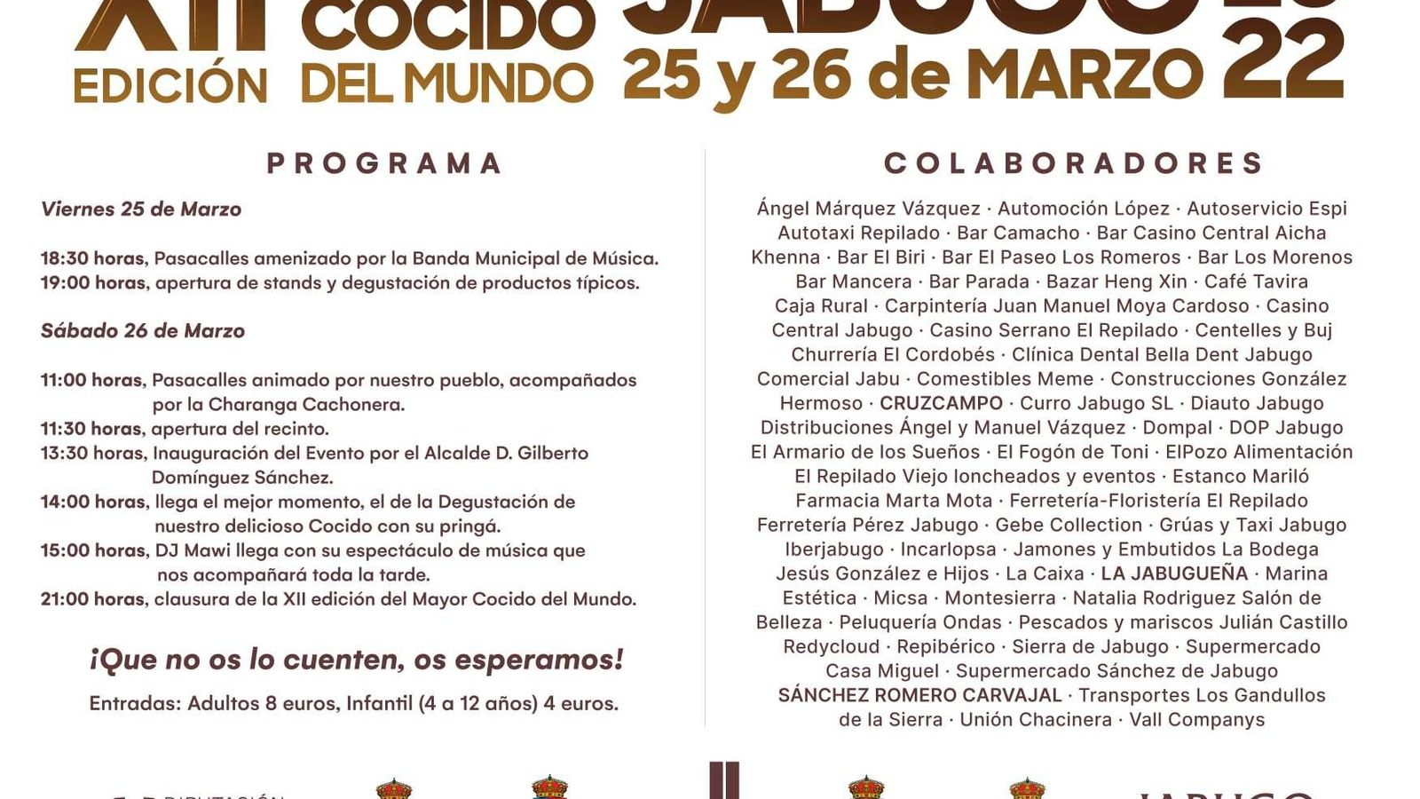 Programa Jabugo XII Edición el Mayor Cocido del Mundo