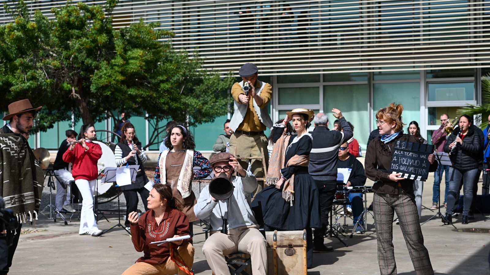 El flashmob con el cine de protagonista gustó mucho.