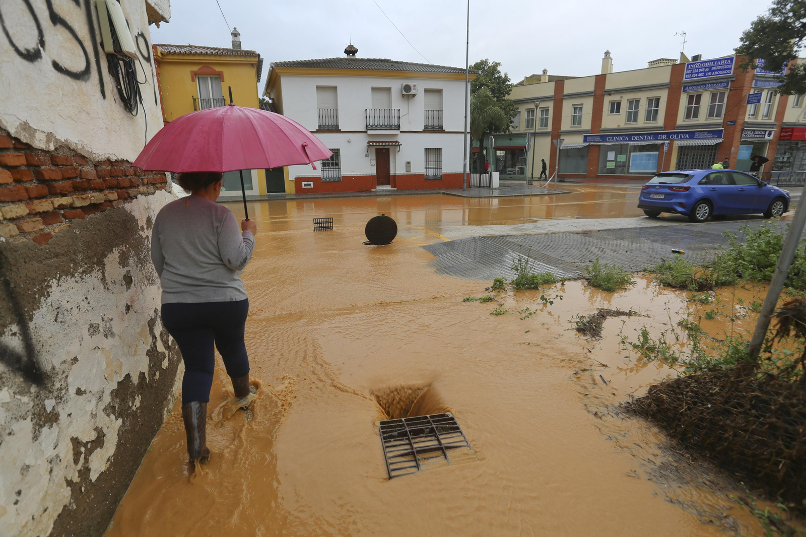 Campanillas anegada tras las lluvias, en fotos
