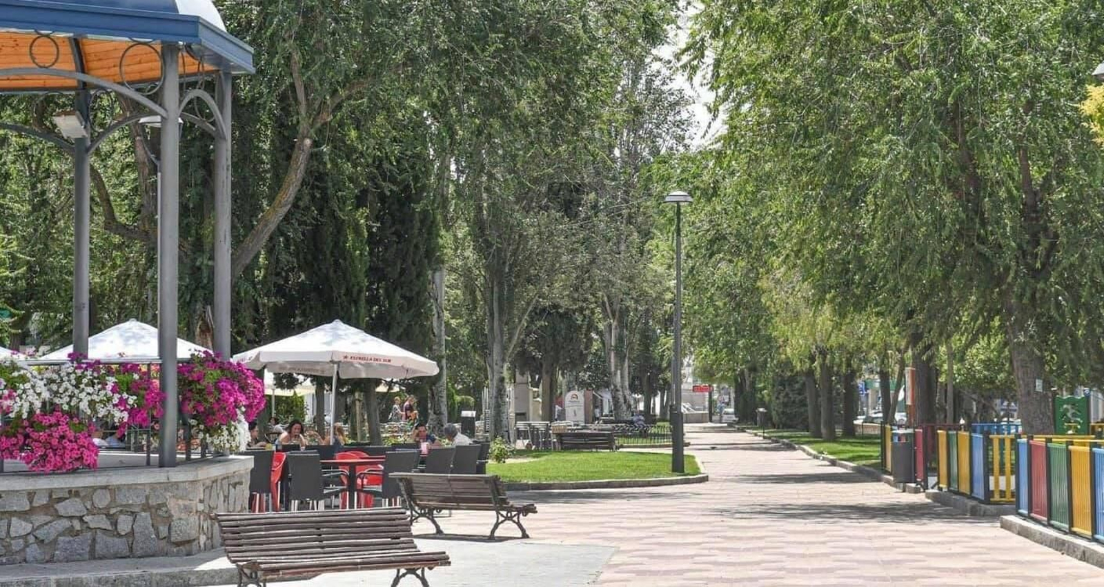Una zona verde de Pozoblanco. Una zona verde de Pozoblanco.