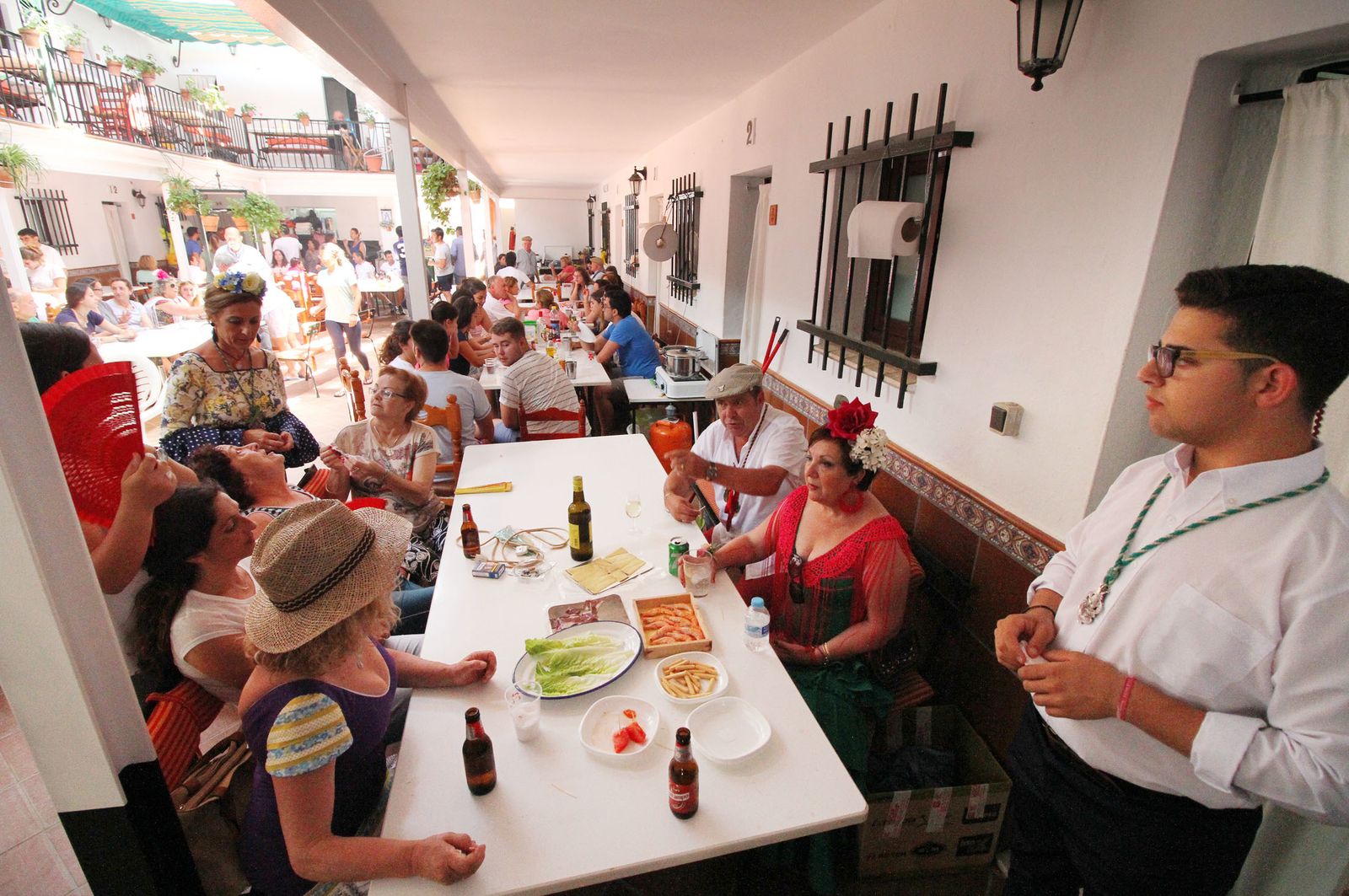 Ambiente en la aldea del Rocío.