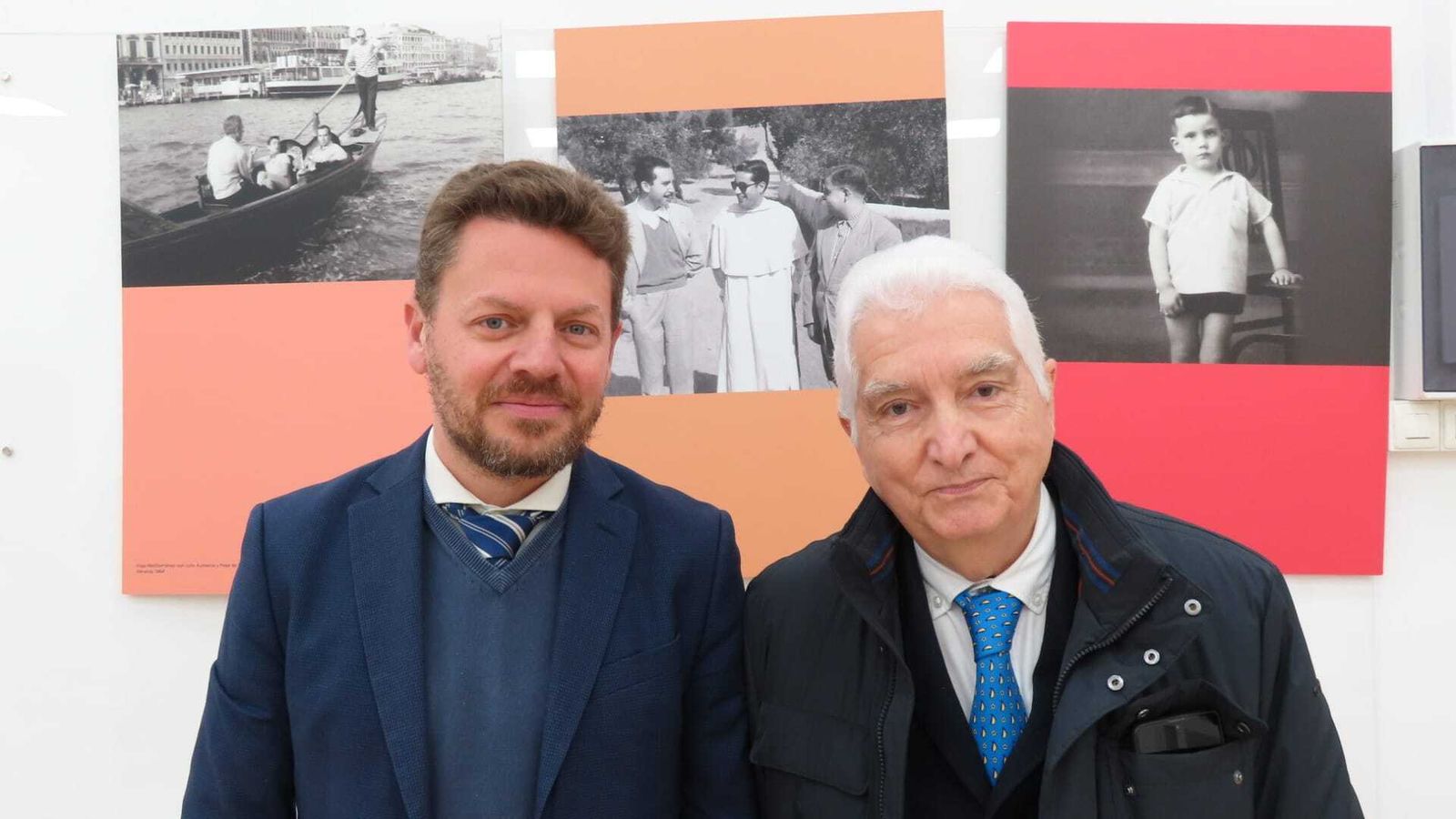 José Vélez junto a Luis Ortiz García, sobrino de Pablo García Baena.