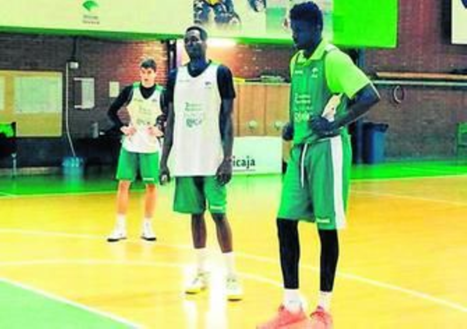 Maodo Nguirane, durante el entrenamiento del Clínicas.