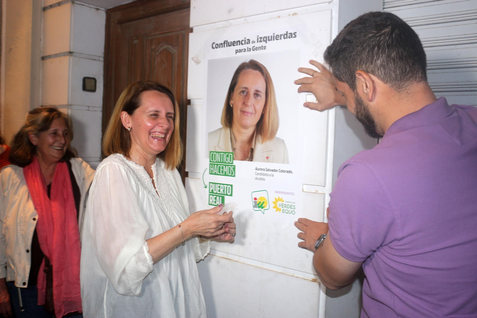 Las imágenes del comienzo de la campaña electoral en Puerto Real